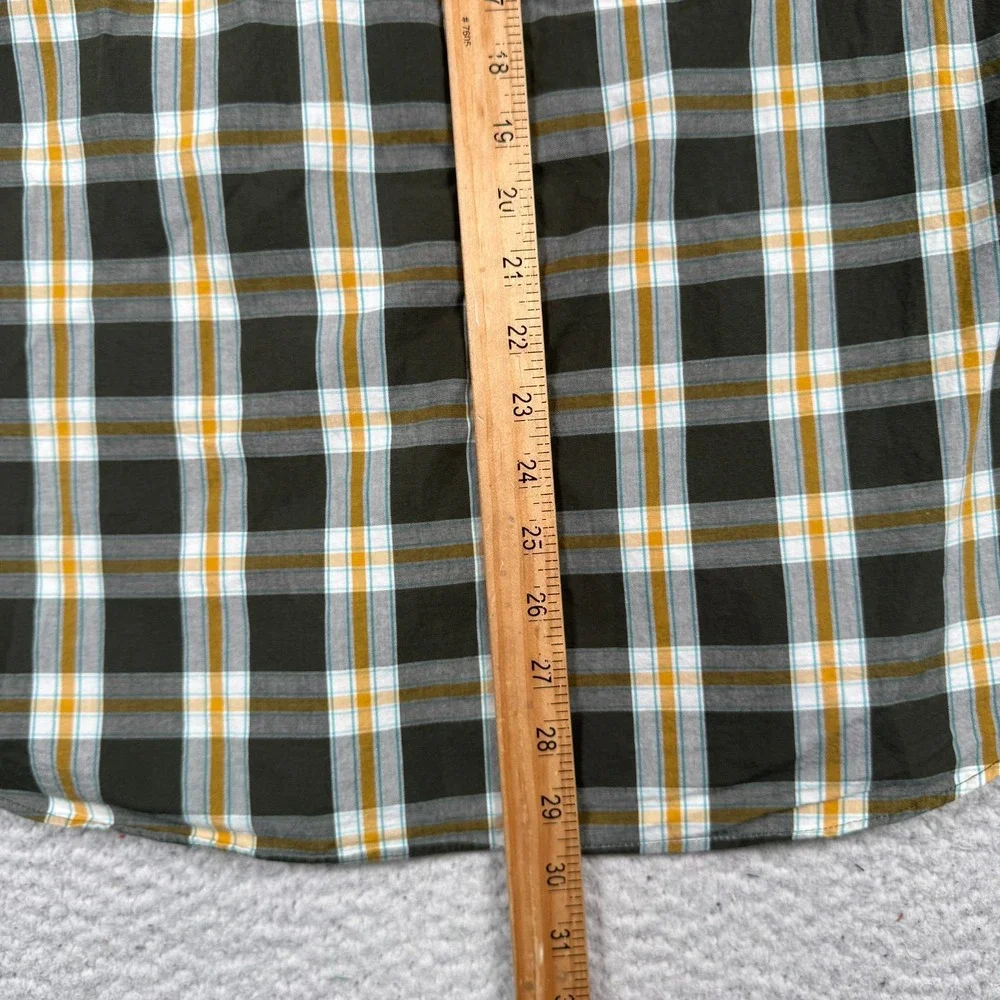 J.CREW Mercantile Flex‎ Shirt Men Medium Slim Fit Long Sleeve Plaid Button Down